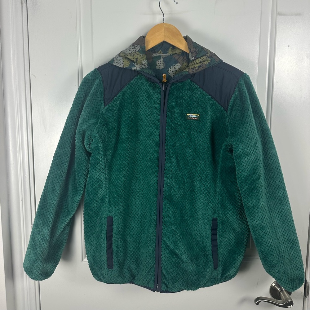 L.L. Bean Camouflage Reversible Jacket Boys Large - Picture 11 of 15